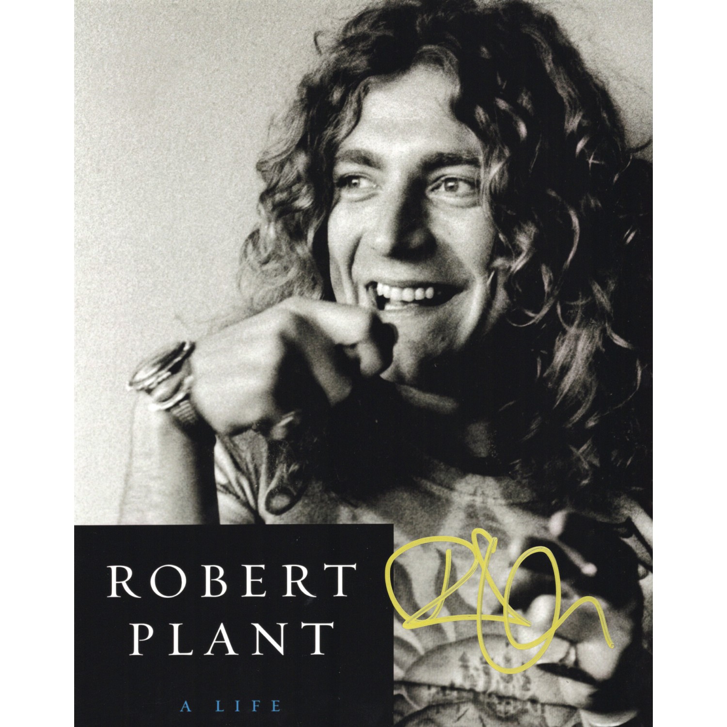 Robert Plant ロバート・プラント Led Zeppelin レッド・ツェッペリン 直筆サイン入り写真認証COA付